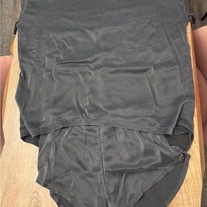 Lunya Women’s Washable Silk Tee Short Set- Medium